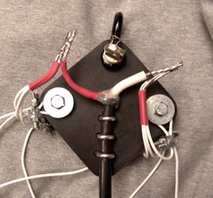 Feed point for the three dipole