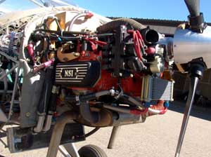 Installed engine, right side