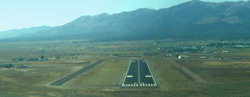 Approaching Ely (KELY) Nevada, from the North
