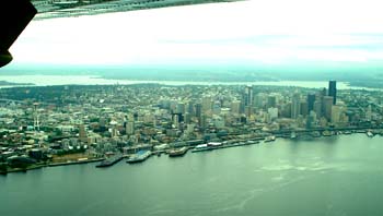 Seattle Skyline on Departure