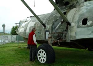 Ueli inspecting a Catalina 
